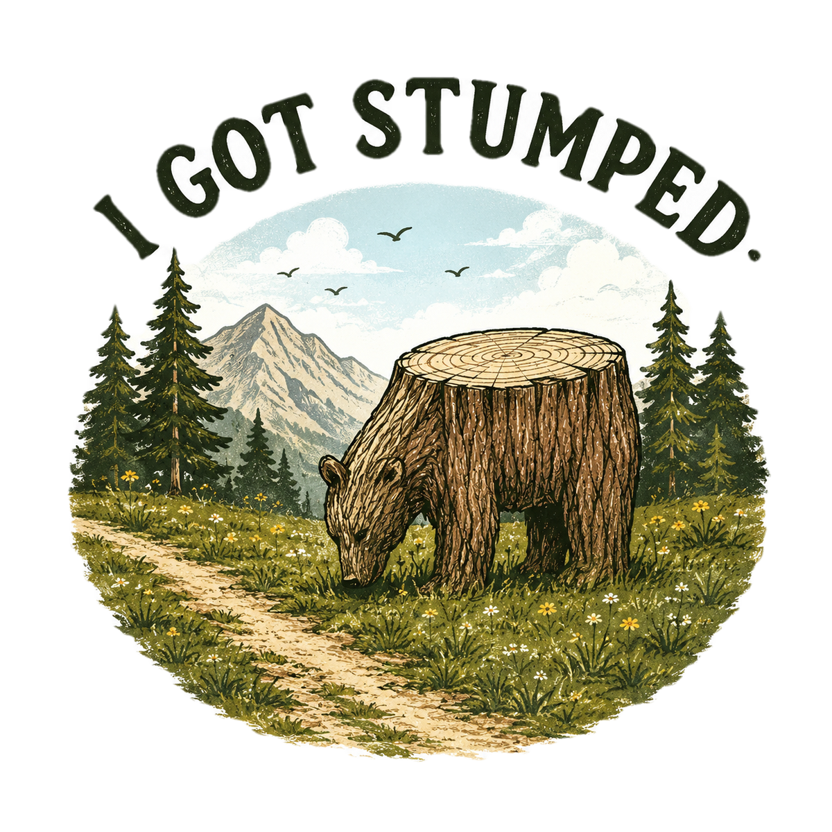 I Got Stumped The Grazer tee design