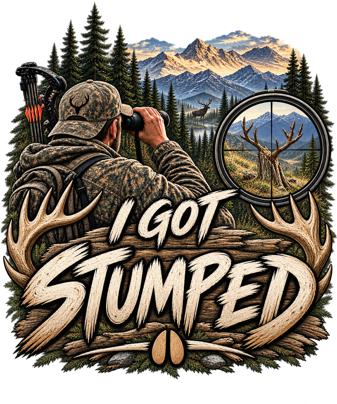 I Got Stumped Scoped Hunter artwork